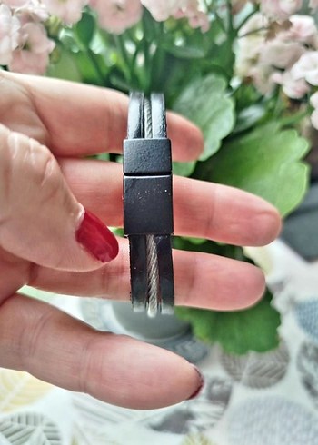 Renkli Detaylı Bohem Erkek Deri Bileklik - Görsel 3