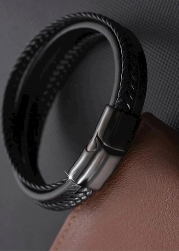 Siyah Bohem Erkek Bileklik - Görsel 2