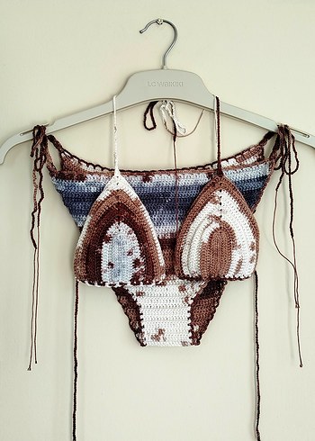 Bohem Tarz Mini Batik Desenli Bikini