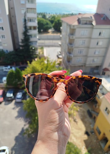 Beden kahverengi Renk Kahverengi Transparan Bohem Güneş Gözlüğü