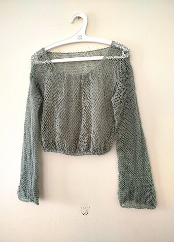 xs Beden yeşil Renk Yeşil crop