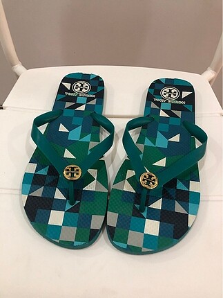 Tory burch renkli terlik