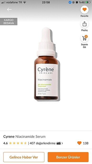 Cyrene niacinamide serum