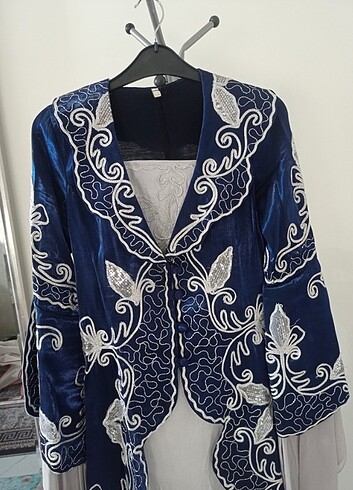 m Beden mavi Renk Kaftan bindallı kınalık 