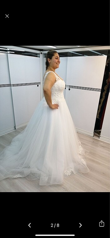 Büyük beden gelinlik - Görsel 2