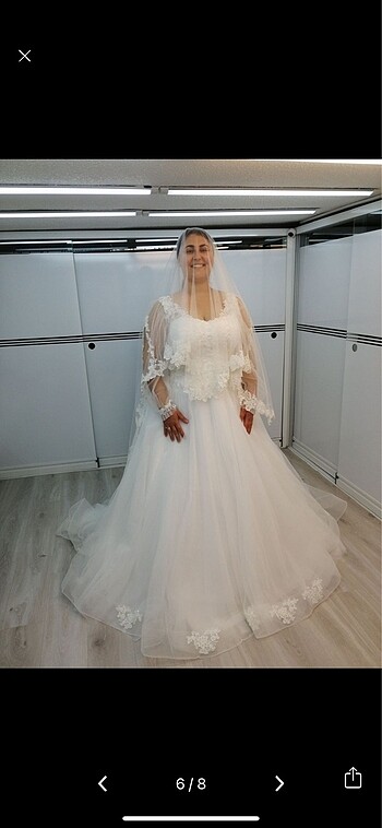 Büyük beden gelinlik - Görsel 6