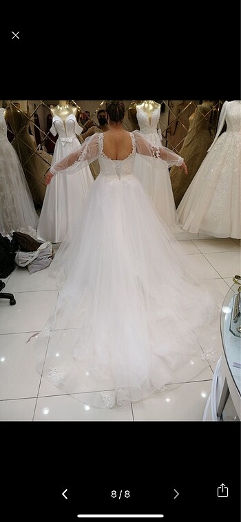 Büyük beden gelinlik - Görsel 8