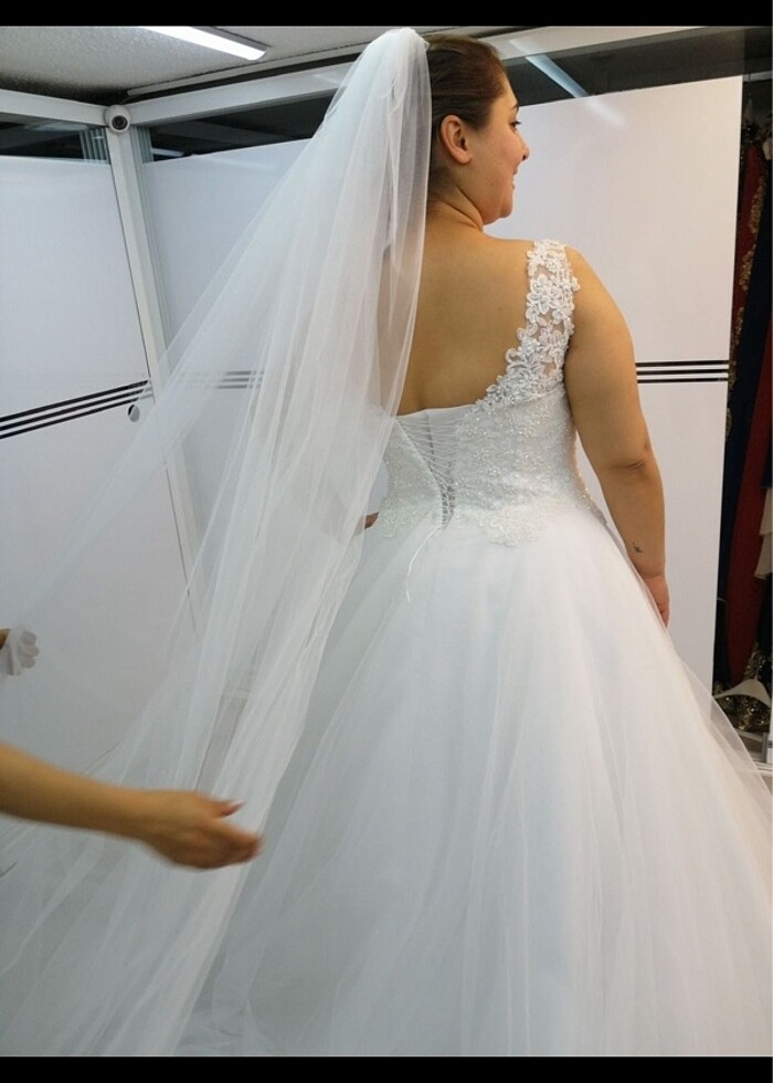 Büyük beden gelinlik - Görsel 5