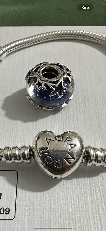 Pandora Orjinal Pandora charm. Galaksi mavi yıldız murano