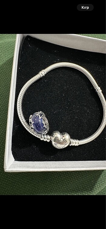 Beden Orjinal Pandora charm. Galaksi mavi yıldız murano