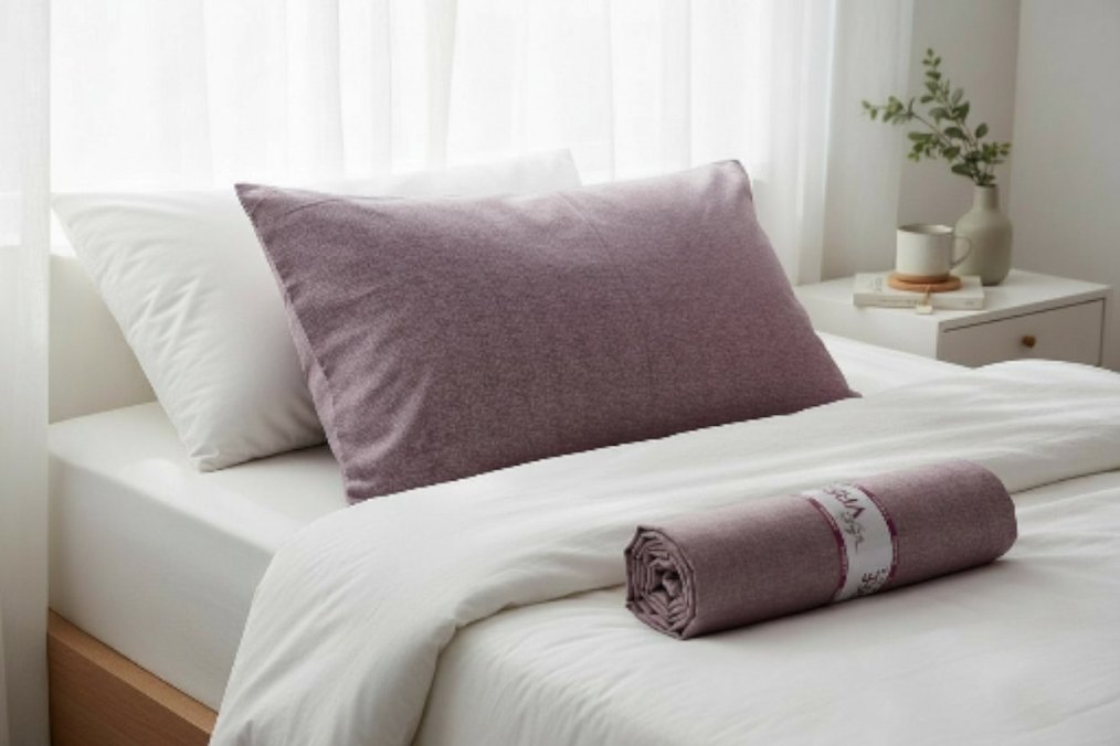 Mor Pastel tek kişilik çarşaf takımı - Görsel 3