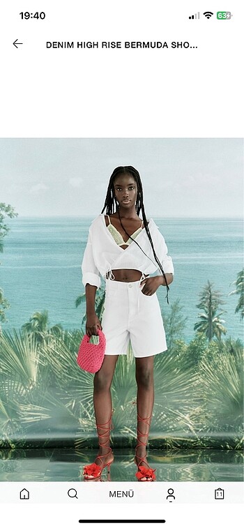 Zara bermuda şort