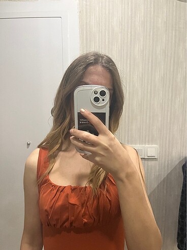 xs Beden turuncu Renk Elbise