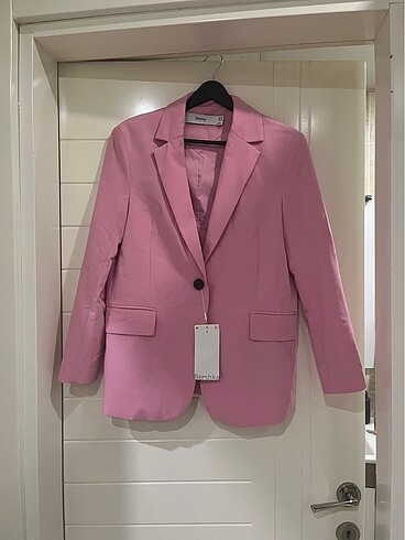 Pembe renk blazer ceket