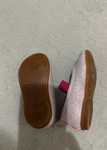 Kız Çocuk Pembe Cırt Cırtlı Babet Ayakkabı - Görsel 4