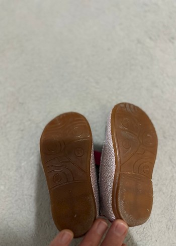 Kız Çocuk Pembe Cırt Cırtlı Babet Ayakkabı - Görsel 5