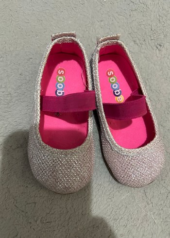 Kız Çocuk Pembe Cırt Cırtlı Babet Ayakkabı - Görsel 2