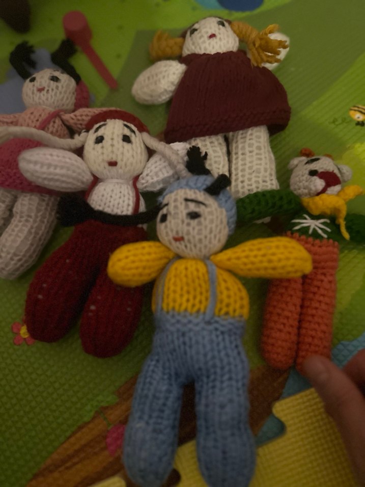 Renkli Örgü Bebek Oyuncakları - Görsel 2