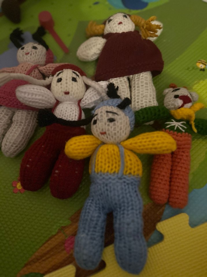 Renkli Örgü Bebek Oyuncakları - Görsel 3