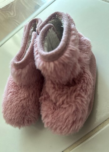 Kızlar İçin Pembe Sıcak Kürklü Ev Terliği - Görsel 7