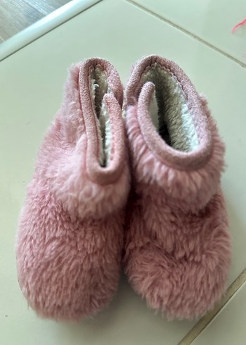 Kızlar İçin Pembe Sıcak Kürklü Ev Terliği - Görsel 6