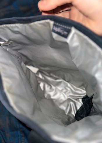 Lacivert Kadın Günlük Fermuarlı yemek Çantası - Görsel 7