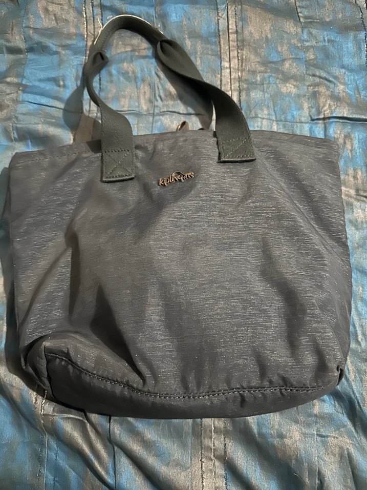 Lacivert Kadın Günlük Fermuarlı yemek Çantası - Görsel 2