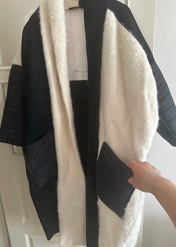 Sokak Stili Uzun yün Kaban - Görsel 3