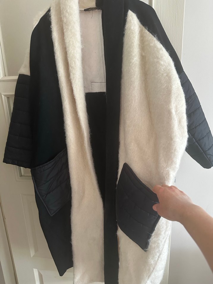 Sokak Stili Uzun yün Kaban - Görsel 3