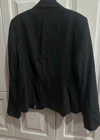 Siyah Kadın Düğmeli Ofis Blazeri - Görsel 3