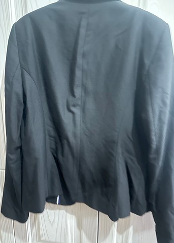 Siyah Kadın Düğmeli Ofis Blazeri - Görsel 10