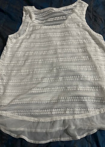 Dantel Detaylı Beyaz Bohem Bluz - Görsel 5