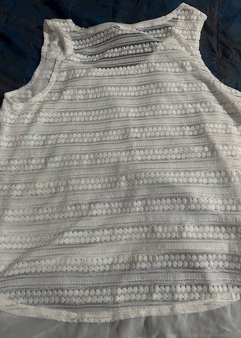 Dantel Detaylı Beyaz Bohem Bluz - Görsel 6