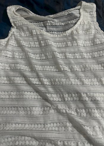 Dantel Detaylı Beyaz Bohem Bluz - Görsel 4