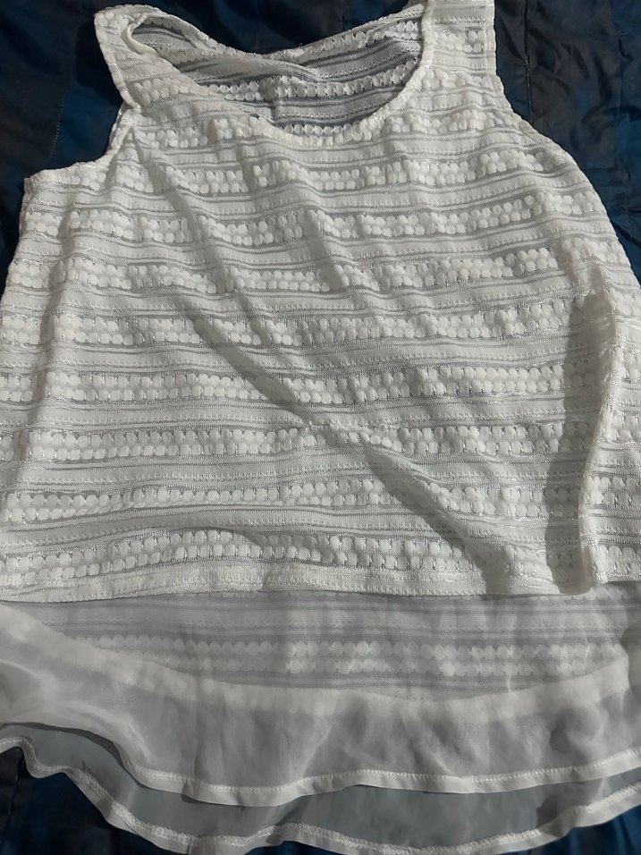 Dantel Detaylı Beyaz Bohem Bluz - Görsel 3