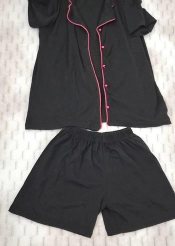 Siyah şortlu Kadın Pijama Takımı trendyolmilla - Görsel 2