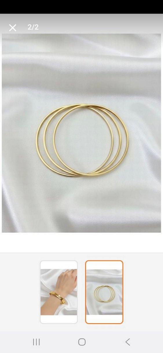 Altın Renk ajda Minimalist Kadın Bilezik 3 lü - Görsel 2