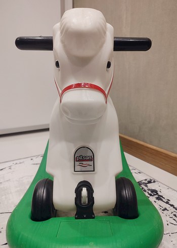 PİLSAN marka Beyaz Sallanan At Oyuncağı - Görsel 2