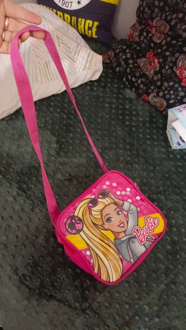 Pembe Barbie Çocuk Beslenme Çantası - Görsel 3