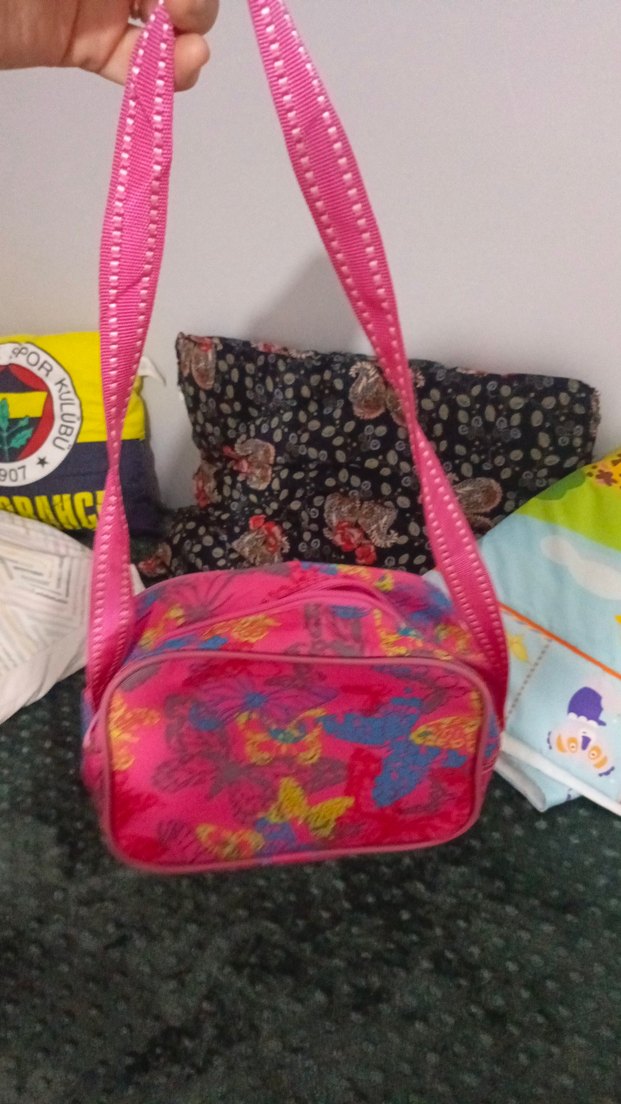 Renkli Kız Çocuk Okul beslenme Çantası - Görsel 3