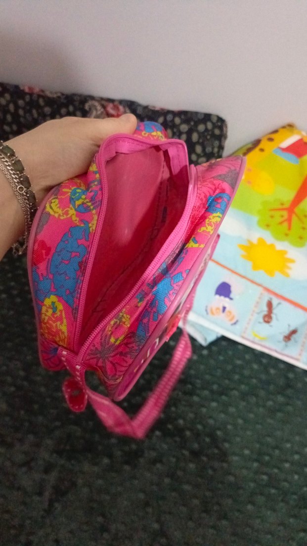 Renkli Kız Çocuk Okul beslenme Çantası - Görsel 4