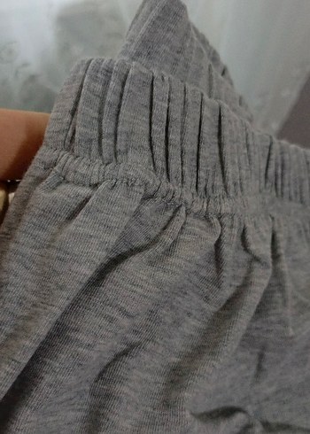 Gri Kadın Pamuklu Rahat Kesim Eşofman - Görsel 3