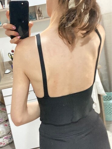 Diğer siyah askılı crop