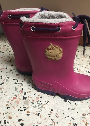 Spigen Kız Çocuk Pembe Lastik Botlar