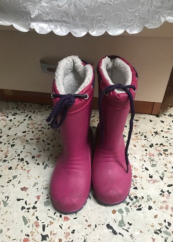Kız Çocuk Pembe Lastik Botlar