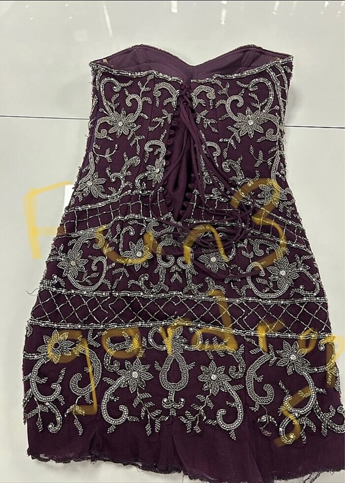 İthal taşlı abiye - Görsel 2