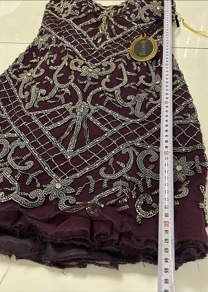 İthal taşlı abiye - Görsel 4