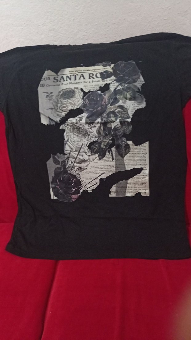 Siyah Baskılı Goth Hamile Tişörtü - Görsel 2