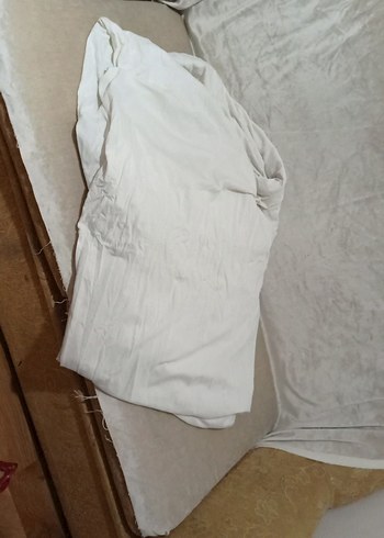 Beyaz lastikli Düz çift kişilik çarşaf - Görsel 3