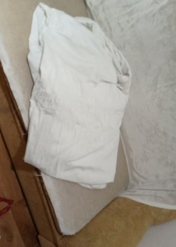 Beyaz lastikli Düz çift kişilik çarşaf - Görsel 2